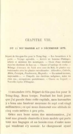 Chapitre VIII. Du 11 novembre au 9 décembre 1872