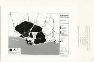 Wohnungsbau in den Tropen, Monrovia (Diplomarbeit bei Willy Kreuer): Region Monrovia, Geeignete Siedlungsgebiete, Karte 1:150000
