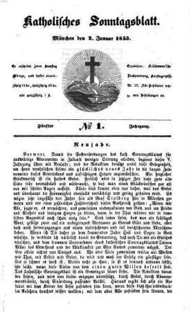 Katholisches Sonntagsblatt. 5. 1853