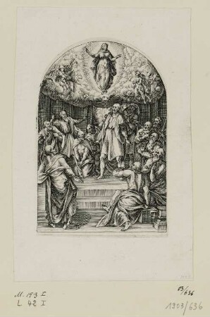 Himmelfahrt Mariens, Blatt 26 der Folge "Gemälde von Rom"