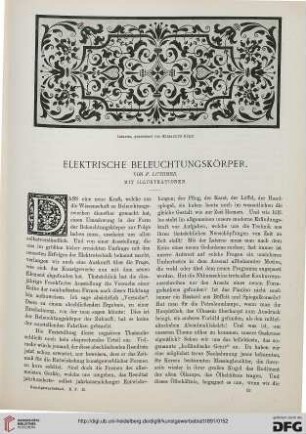 Elektrische Beleuchtungskörper