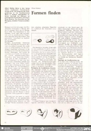 Formen finden : Ästhetik und Formgestaltung