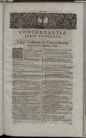Capp. Ordinariis & Extraordinariis, usque ad Lib. V. & assumenta reliqua.