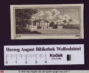 Ansicht eines englischen Landhauses