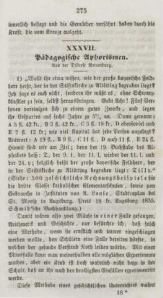 275-282 Pädagogische Aphorismen