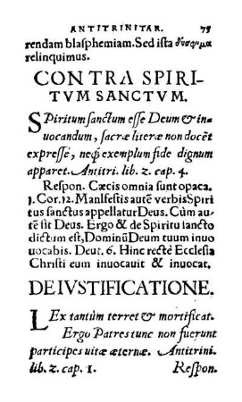 Contra Spiritvm Sanctvm