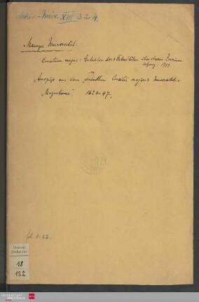 18/132 - Akten betr. Senat