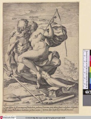 Labor et Diligentia [Arbeit und Fleiß als Liebespaar; Labour and Industry; Arbeid en Vlijt]