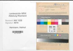Entnazifizierung Helmut Herrmann , geb. 14.01.1912 (Polizist)