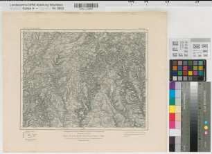 Deutsches Reich Karte des Deutschen Reiches Nr. 503 Prüm 1890/1913 1 : 100 000 27,5 x 35,5 Kartographische Abteilung der Preußischen Landesaufnahme Benkhausen