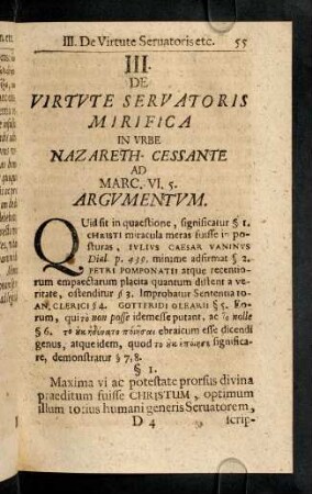 55, Quid sit in quaestione, significatur § 1 Christi ...