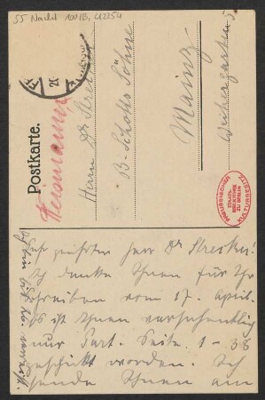 Brief an Ludwig Strecker und B. Schott's Söhne : 20.04.1924
