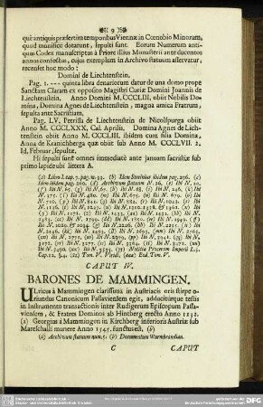 Caput IV. Barones de Mammingen