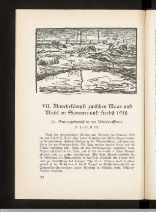 VII. Abwehrkämpfe zwischen Maas und Mosel im Sommer und Herbst 1918
