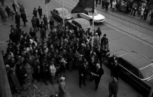 Besuch des Bundespräsidenten Gustav Heinemann in Karlsruhe anlässlich des 70. Geburtstages von Gebhard Müller, Präsident des Bundesverfassungsgerichts