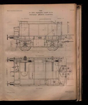 Tender zur leichten zweigekuppelten Locomotive für die normalspurige jütlandische Secundärbahnen.