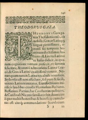 Theodorus Gaza.
