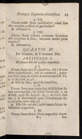 19-26, Quaestio IV