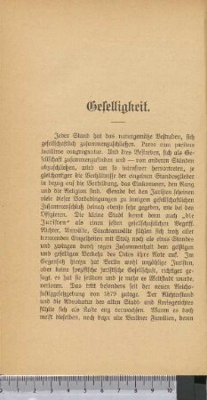 Geselligkeit