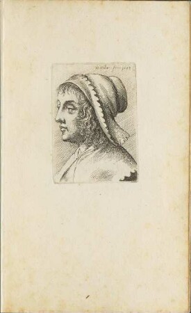 Illustration 10: Frau mit Haube [Seitenansicht]