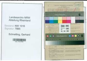 Entnazifizierung Gerhard Schnelting , geb. 07.08.1898 (Hilfsarbeiter)