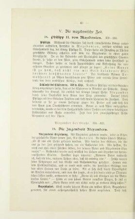 V. Die mazedonische Zeit