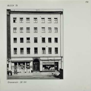 Fotografie: Oranienstr. 28, um 1981