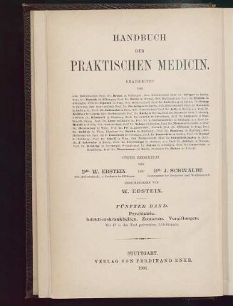 5: Psychiatrie, Infektionskrankheiten, Zoonosen, Vergiftungen