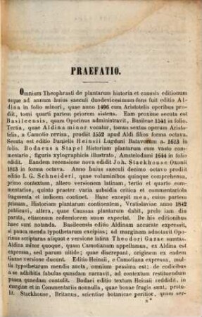 Theophrasti Eresii Opera quae supersunt omnia. 1, Historiam plantarum continens