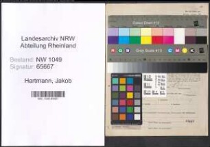 Entnazifizierung Jakob Hartmann , geb. 14.10.1905 ()