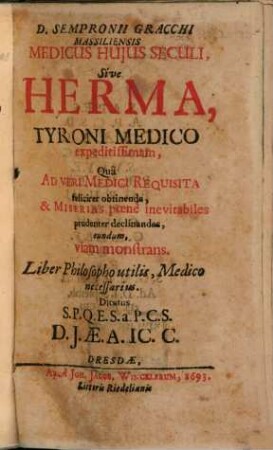 Medicus huius Seculi ...