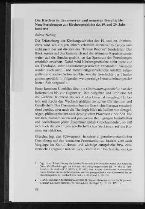 Die Kirchen in der neueren und neusten Geschichte : Neue Forschung zur kirchengeschichte des 19. und 20 Jahrhunderts