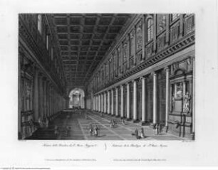 Verschiedene Ansichten Roms und Umgebung, Interno della Basilica di Santa Maria Maggiore (Taf. 6 [8])