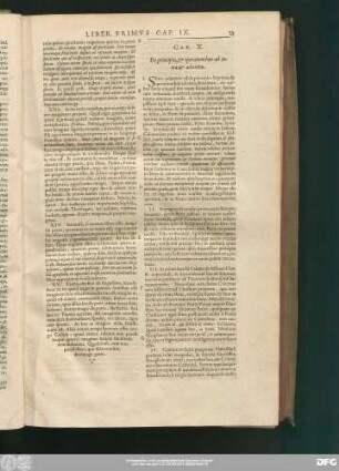 Cap. X. De principio, & operationibus ad intra & ad extra.