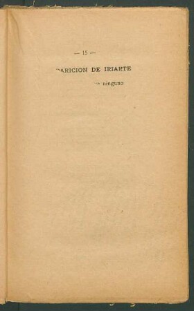 Desaparición de Iriarte