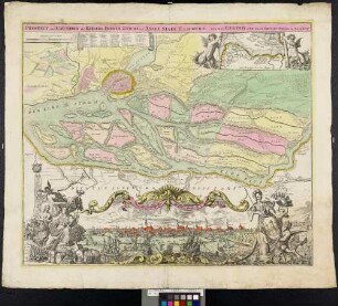 Prospect und Grundris der Keiserl. Freyen Reichs und Ansee Stadt Hamburg, samt ihrer Gegend