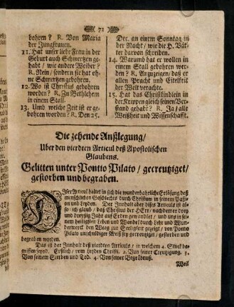 71-77, 10. Außlegung