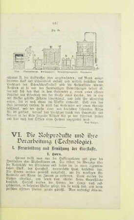 VI. Die Rohprodukte und ihre Verarbeitung (Technologie)
