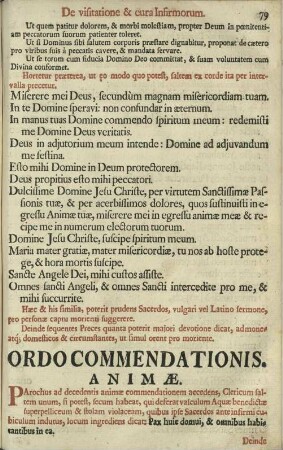 Ordo Commendationis.