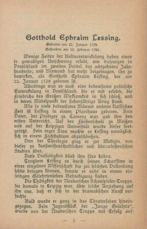 Gotthold Ephraim Lessing