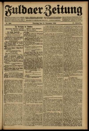 Ausgabe vom Dienstag, den 12. Dezember 1916.