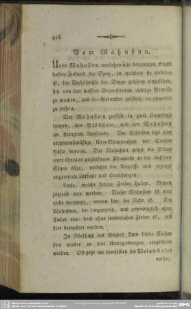 Vom Wahnsinn