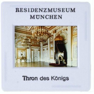 München, Residenzmuseum : Thron des Königs