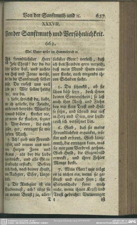 XXXVII. Von der Sanftmuth und Versöhnlichkeit