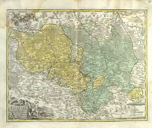 Lusatiae Superioris Tabula Chorographica