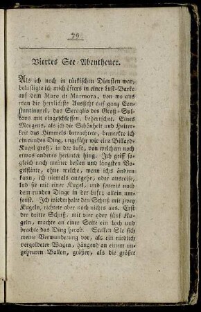 Viertes See-Abentheuer