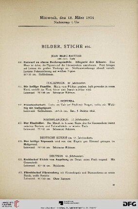 Mittwoch, nachmittags 4 Uhr (Nr. 460-555)