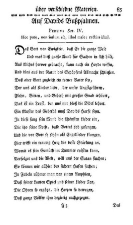 Auf Davids Bußpsalmen