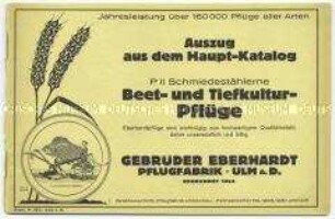Auszug aus dem Hauptkatalog / P II Schmiedestählerne Beet-und Tiefkultur-Pflüge