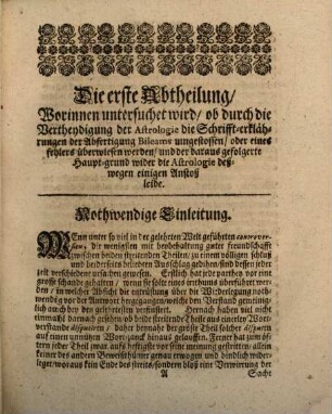 Leonhard Christoph Sturms Antwort auf die Verthädigung der Astrologie, welche Joh. Ludewig Hannemann ... herausgegeben